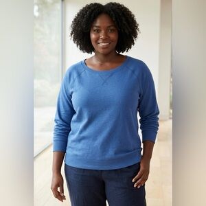 Old Navy - Blue Crew Neck Pullover Sweatshirt